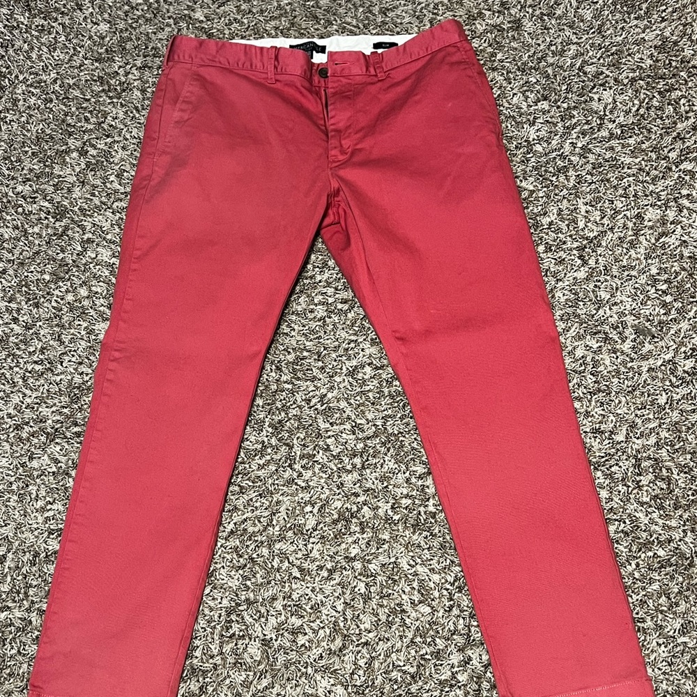 J Crew Factory Slim-Fit Khaki Pants 34x30